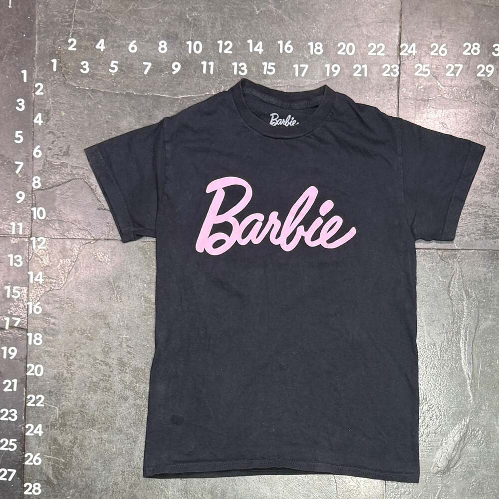 Barbie Logo Graphic Black Short Sleeve T-Shirt